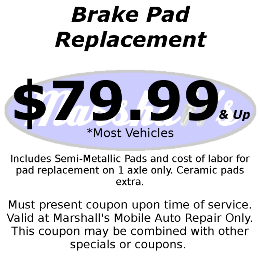 Brake Pads Coupon